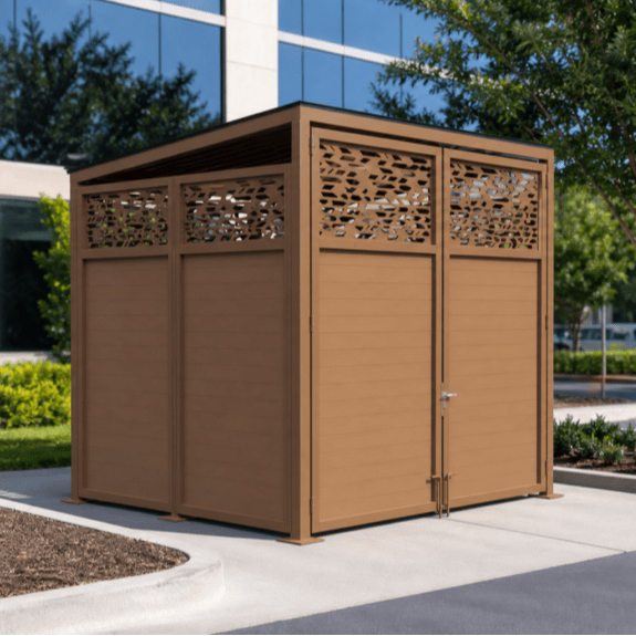 Covered Dumpster Enclosure