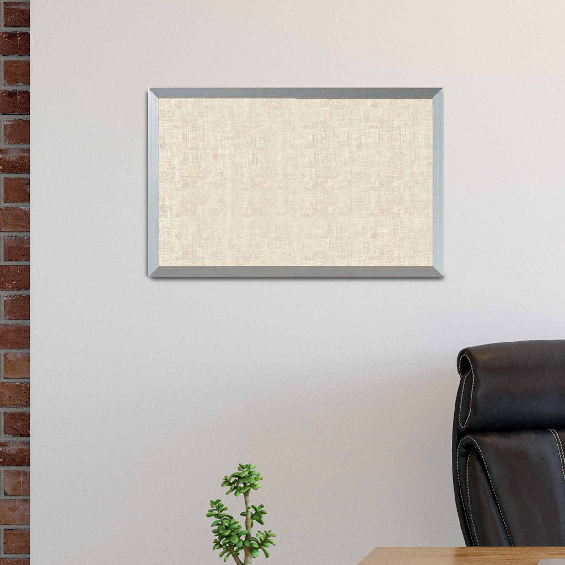 Burlap Weave Vinyl Bulletin Board