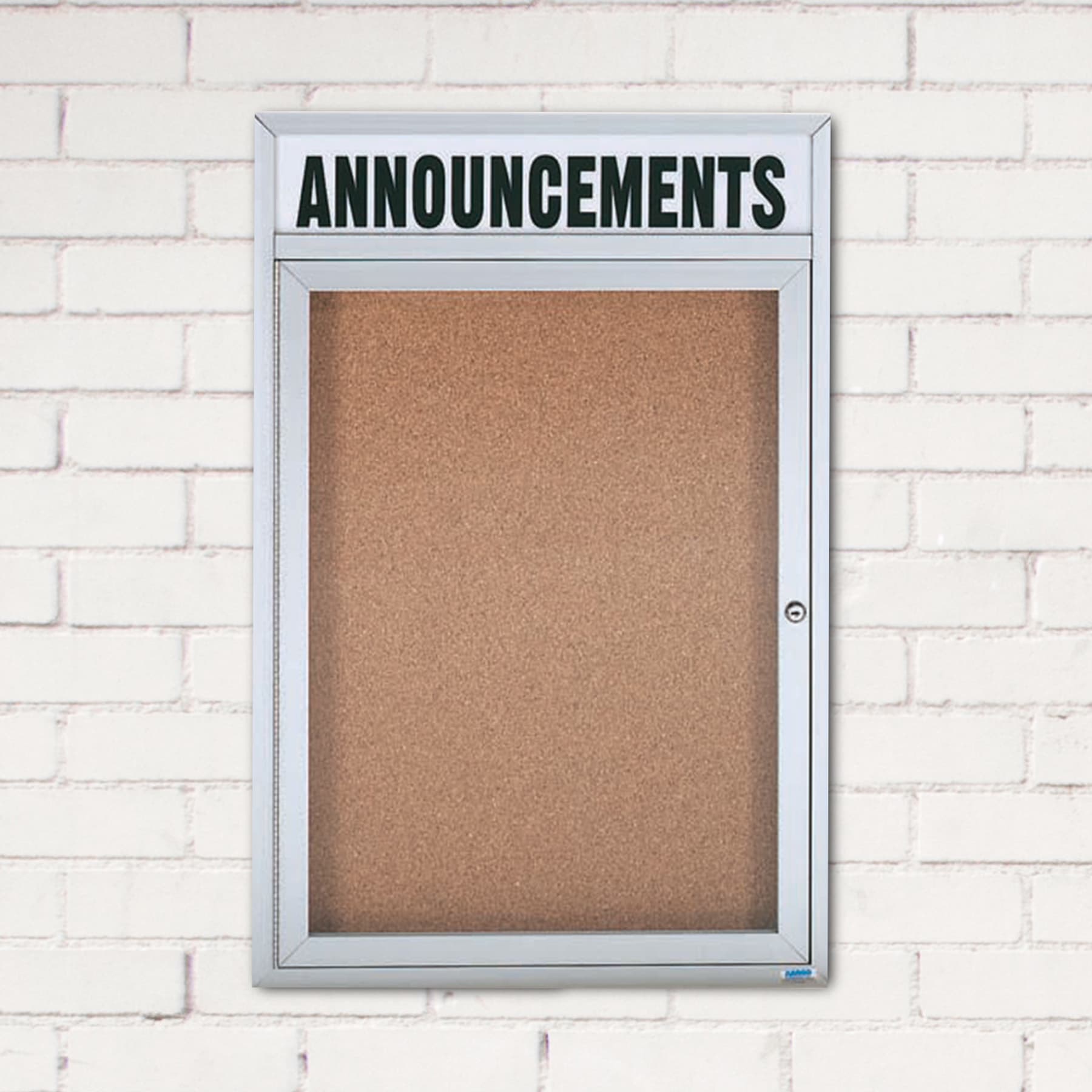 DCC Enclosed Bulletin Cabinet With Header