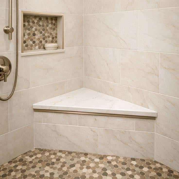 16" x 20" Traiangular Corner Seat