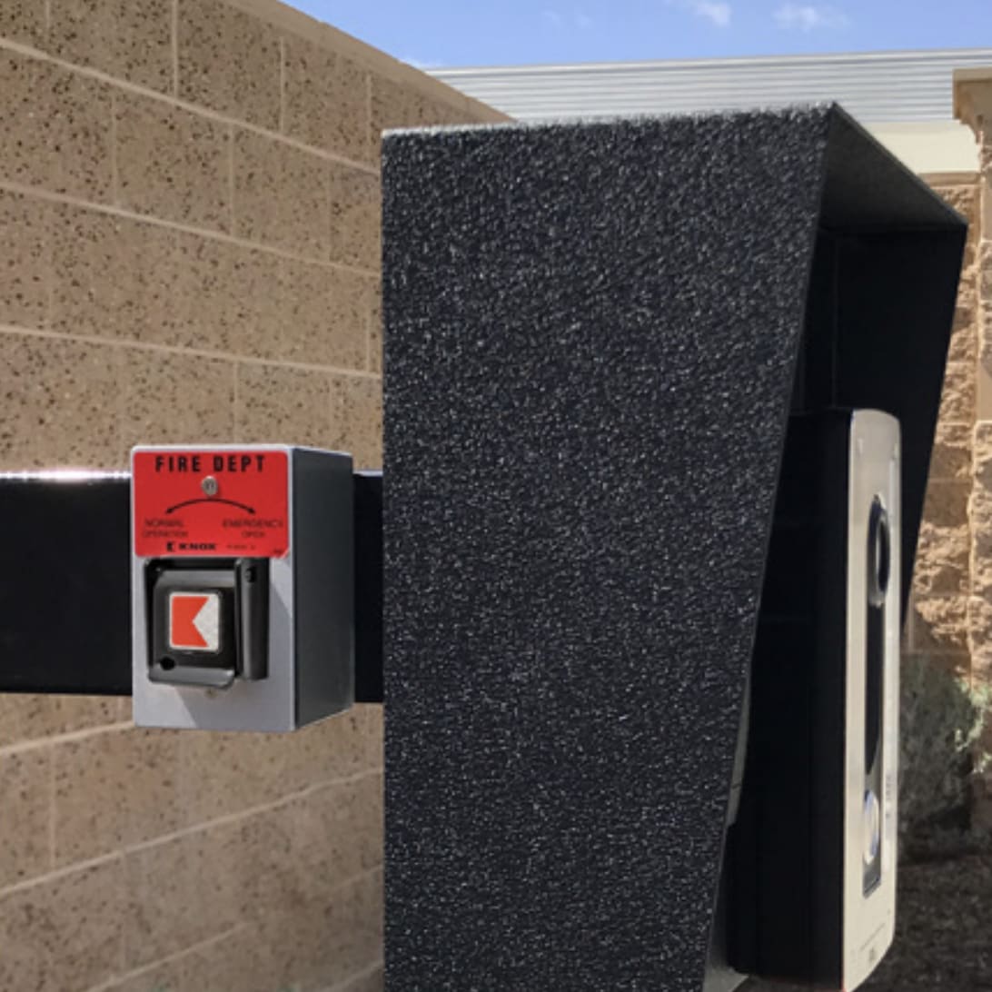 Knox Gate & Key Switch® eLock on Mounting Plate