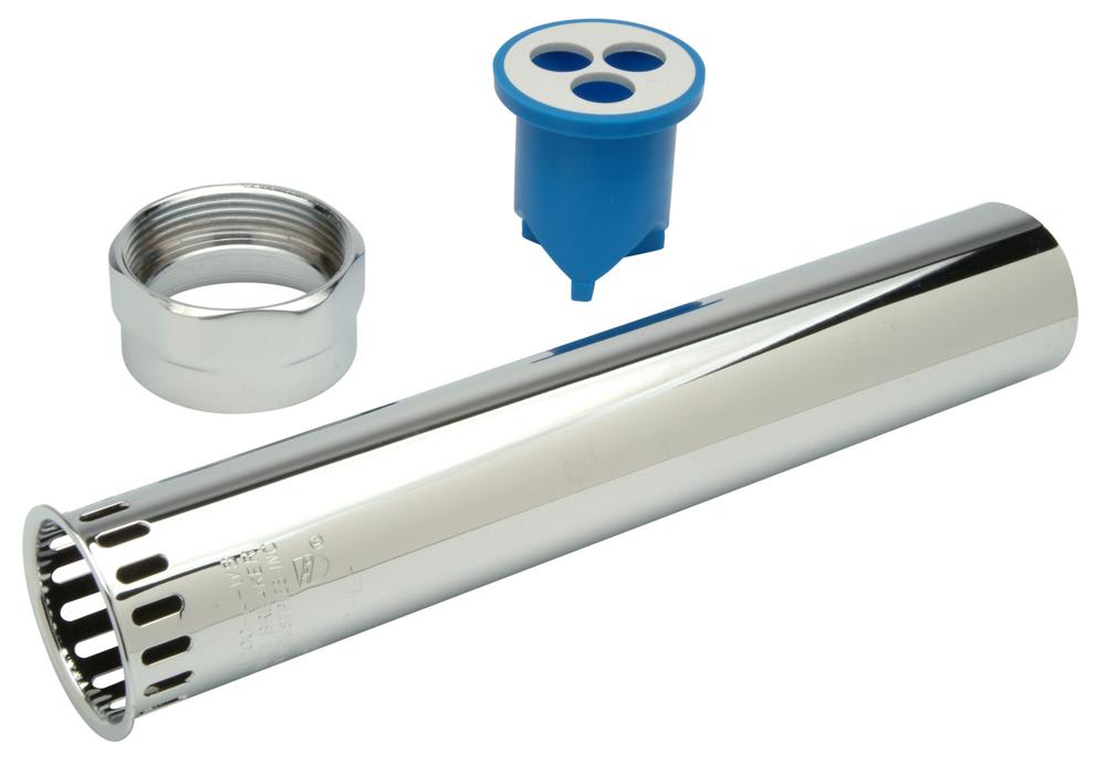 1 ½" X 8 ½" Vacuum Breaker/Backflow Preventer with Flush Tube and Nut in Polished Chrome Finish