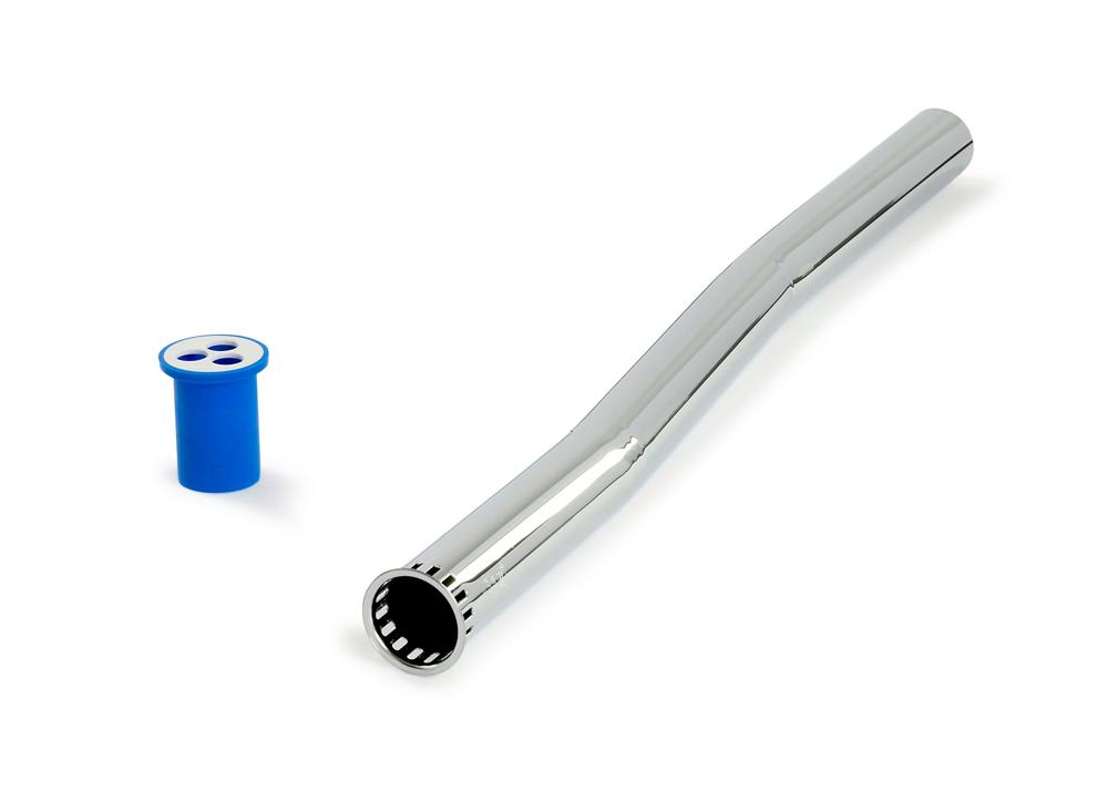 1 ½” X 24” Flush Tube with 1” Offset in Polished Chrome Finish