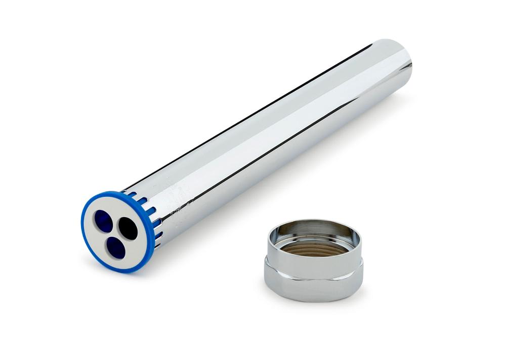 1 ½” X 13” Vacuum Breaker/Backflow Preventer with Flush Tube and Nut in Polished Chrome Finish