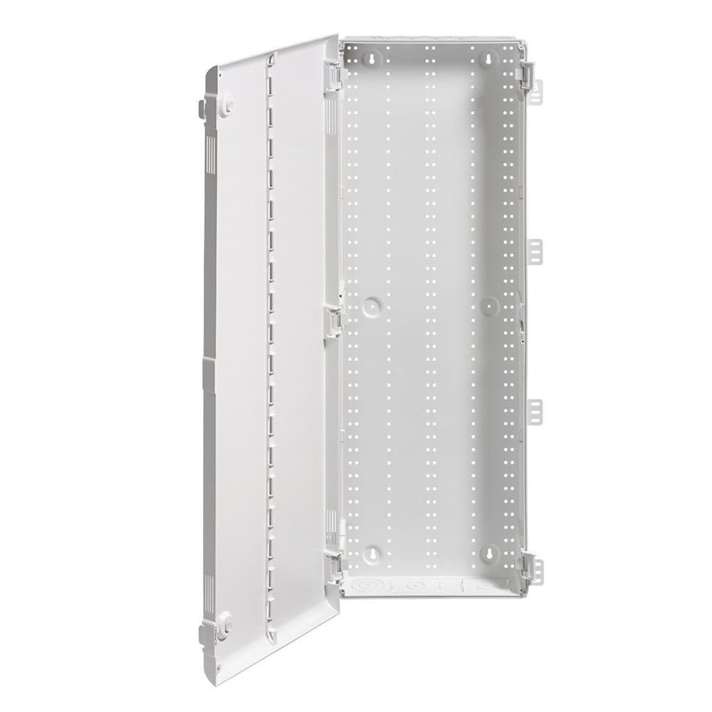 42" Wireless Structured Media Enclosure with Vented Hinged Door, Plastic, White