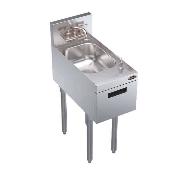 Royal Series 12"L x 24"D Freestanding Sink with Soap & Towel Dispenser