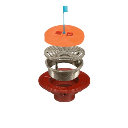 F1100-TS Top Set® Finished Floor Drain with Round Adjustable Strainer