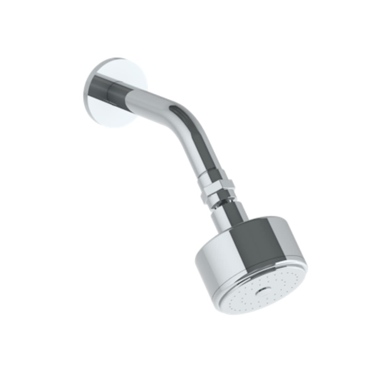 Wall Mounted Showerhead, 3" dia with 6" Arm and Flange