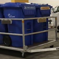 Bin Butler Recycling Waste Organics Tote Trailer – 96-gallon