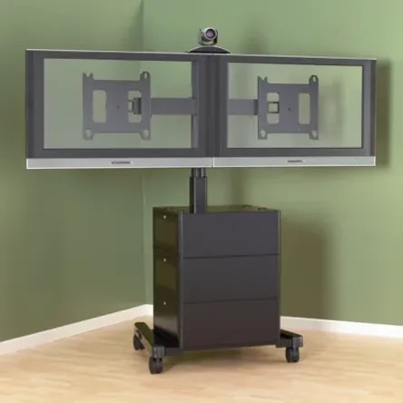 Large Flat Panel Mobile AV Cart - PFCUB