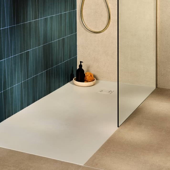 Superslim Stonex® Rectangular Shower Tray With Drain