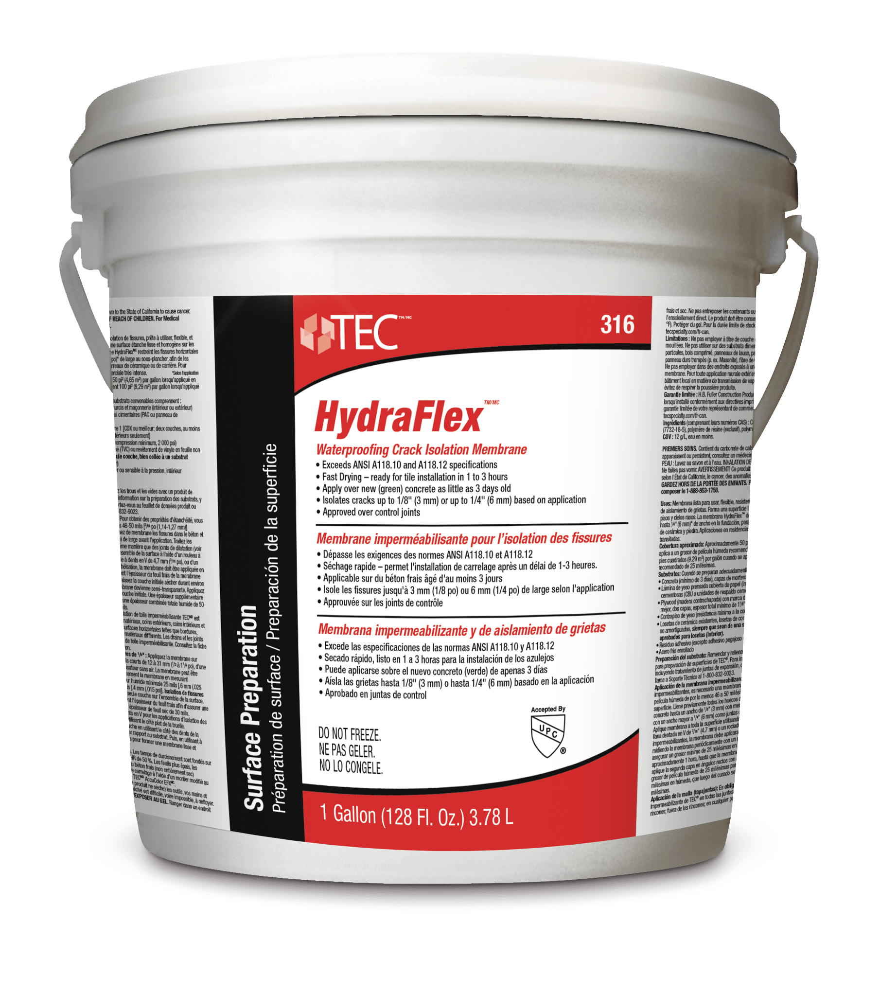 HydraFlex™ Waterproofing Crack Isolation Membrane