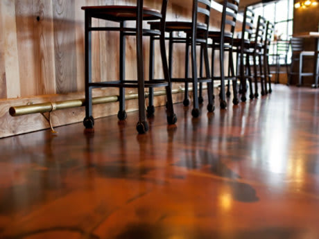 Beast Barbecue Applies Metallic Flooring for Unique Aesthetic