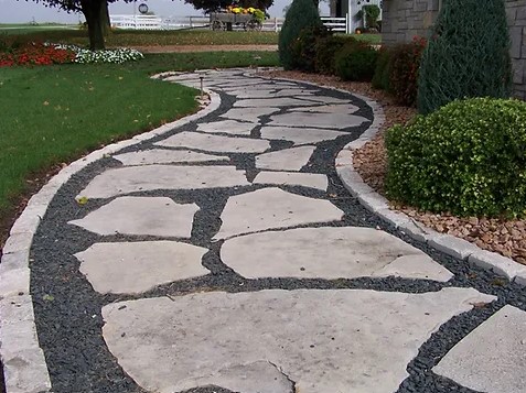 Natural stone edging