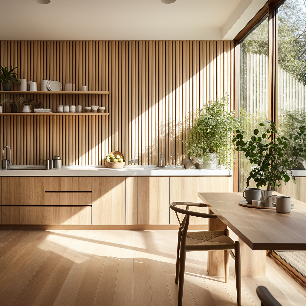 Slat Wood Panel Wall image 4
