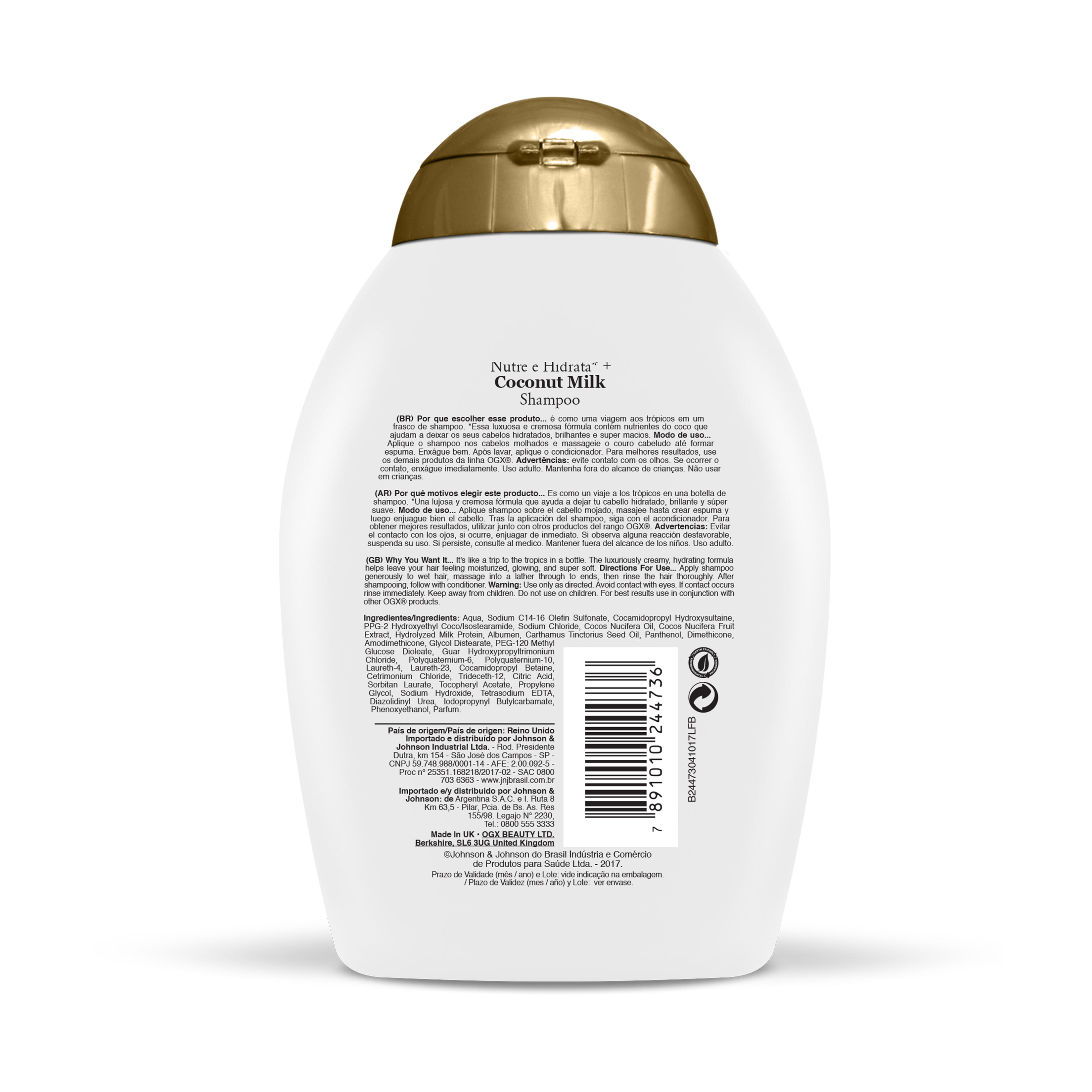 Shampoo OGX Coconut Milk 250ml, preço de atacado