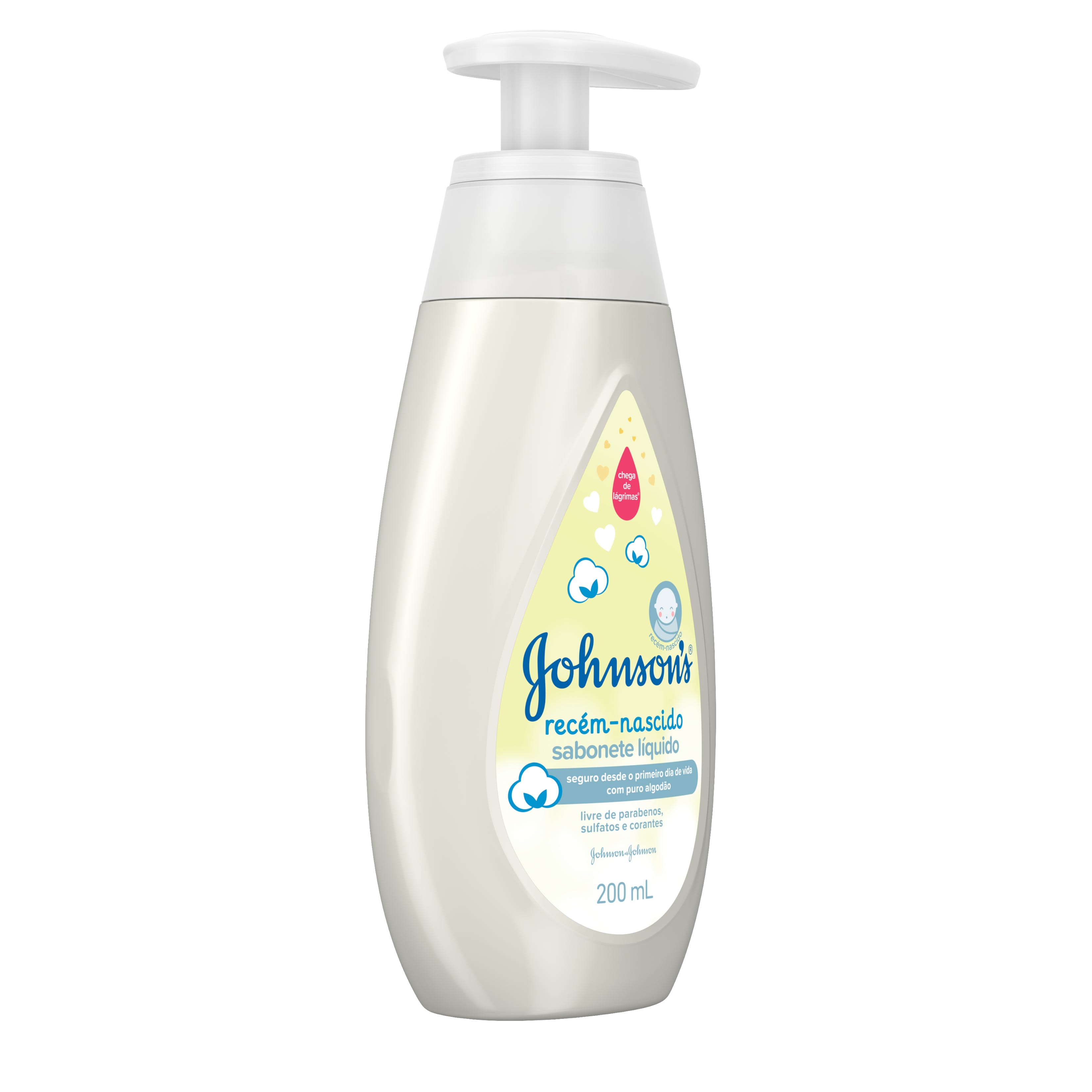 Sabonete Líquido Recém-Nascido, Johnson's, 200 ML, preço de atacado