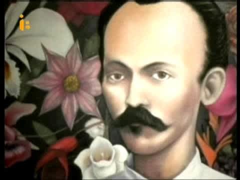 José Martí con flores