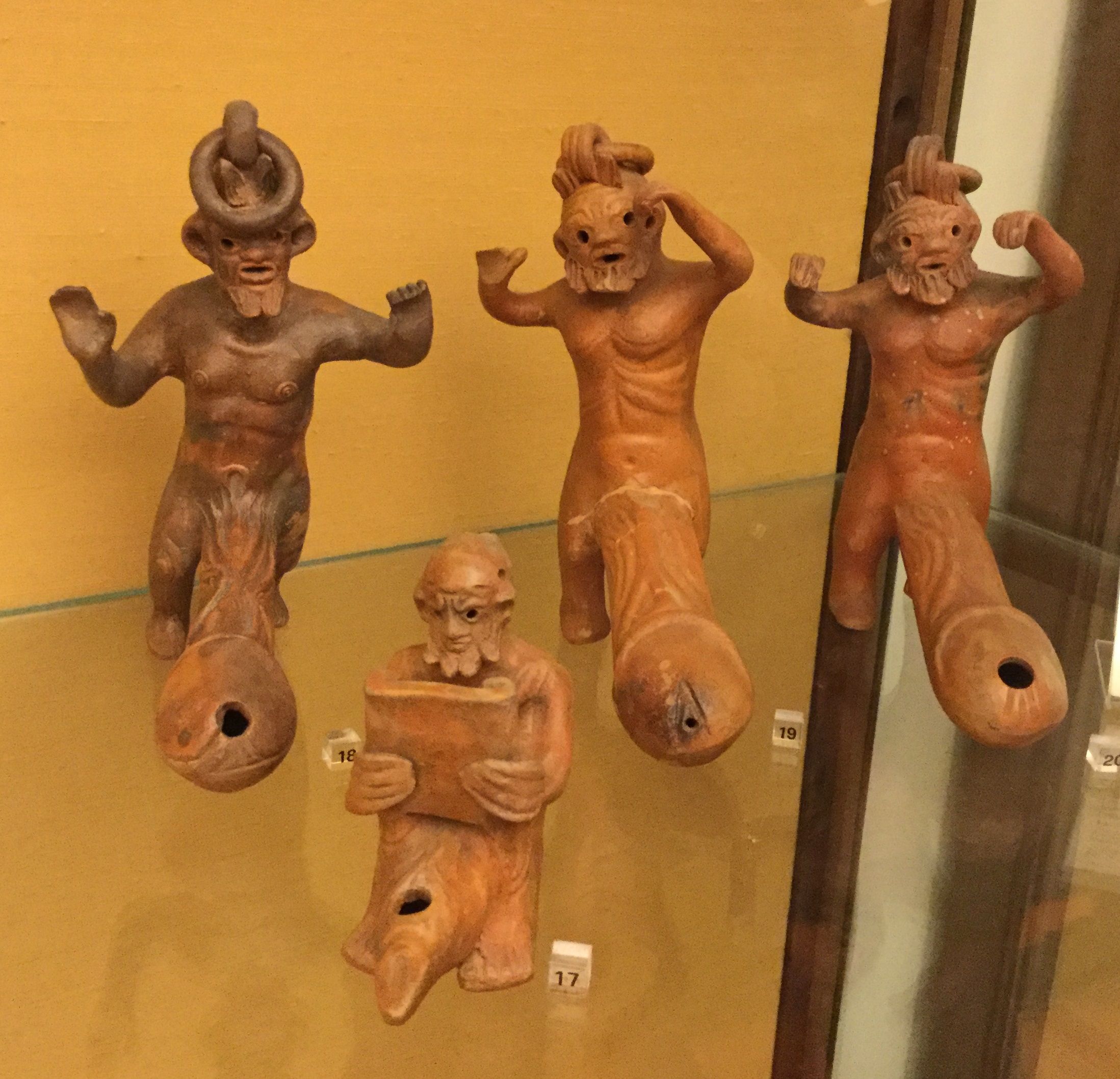 Huge phallus figurines