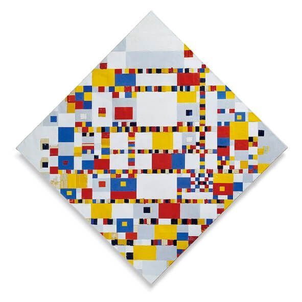 Piet Mondriaan Victory Boogie Woogie Pintura abstracta