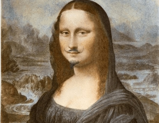 Marcel Duchamp. Mona Lisa