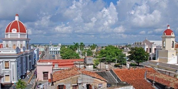 Vista aérea de Cienfuegos. La Perla del sur.