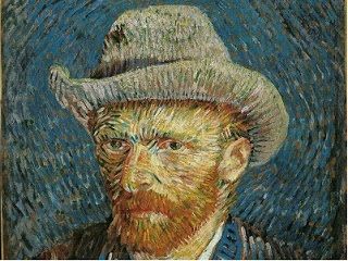 Autorretrato de Van Gogh con sombrero