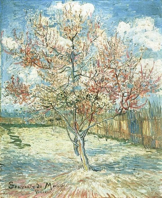 Melocotonero en flor. Vincent Van Gogh