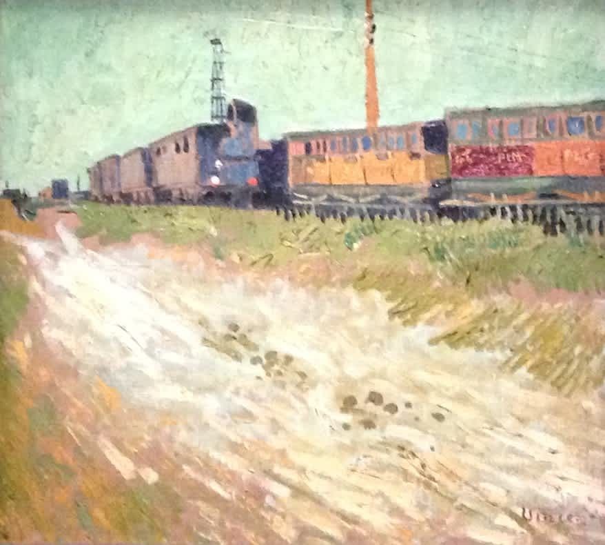 Vagones de ferrocarril. Vincent Van Gogh