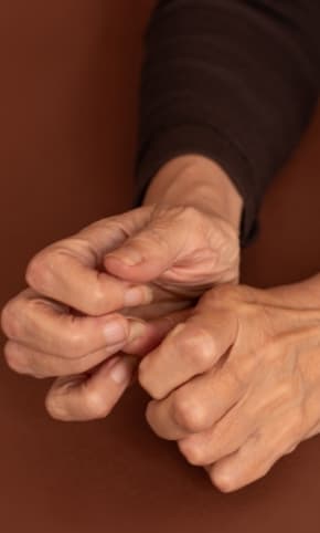 Someone picking at their fingers again