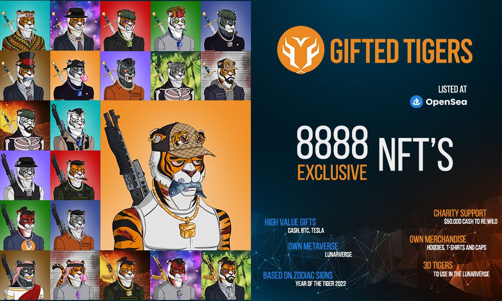 Gifted Tigers - 8888 Exclusive NFT'S