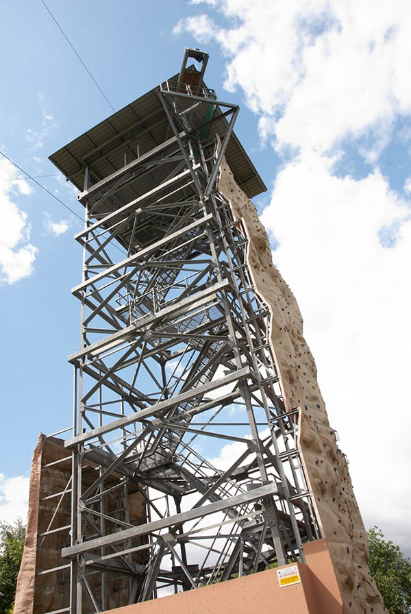 Ackers 20 meter climbing and abseil wall