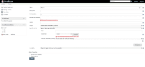 Jenkins dashboard