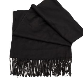 Lunt skjerf med kasjmir, sort
