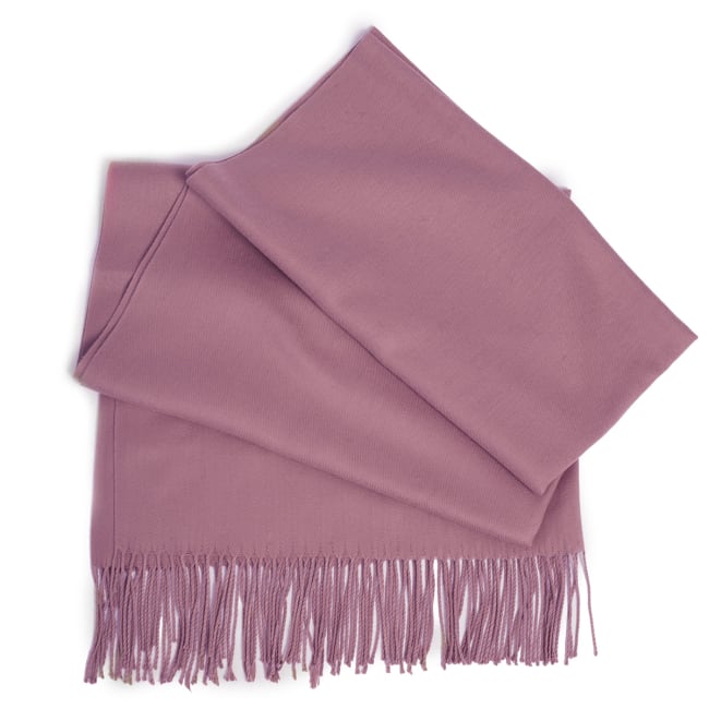 Lunt skjerf med kasjmir, dus lilla