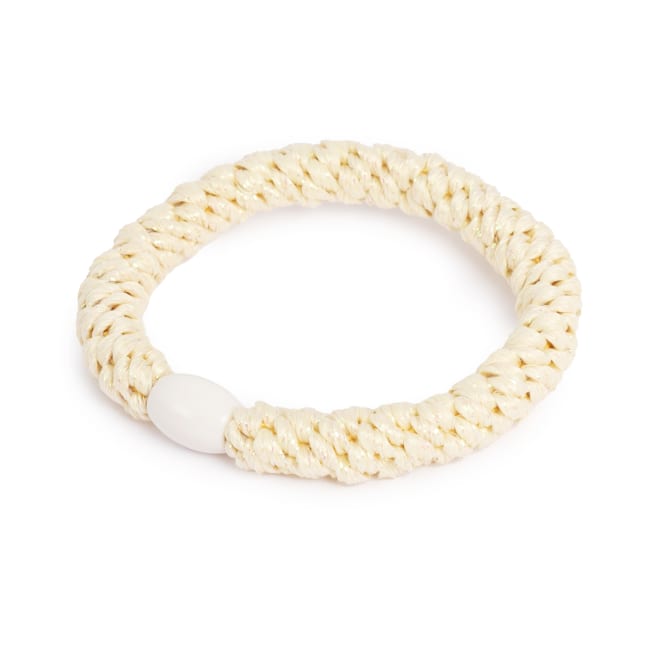 Hårstrikk Glitter sitron m/lys gul