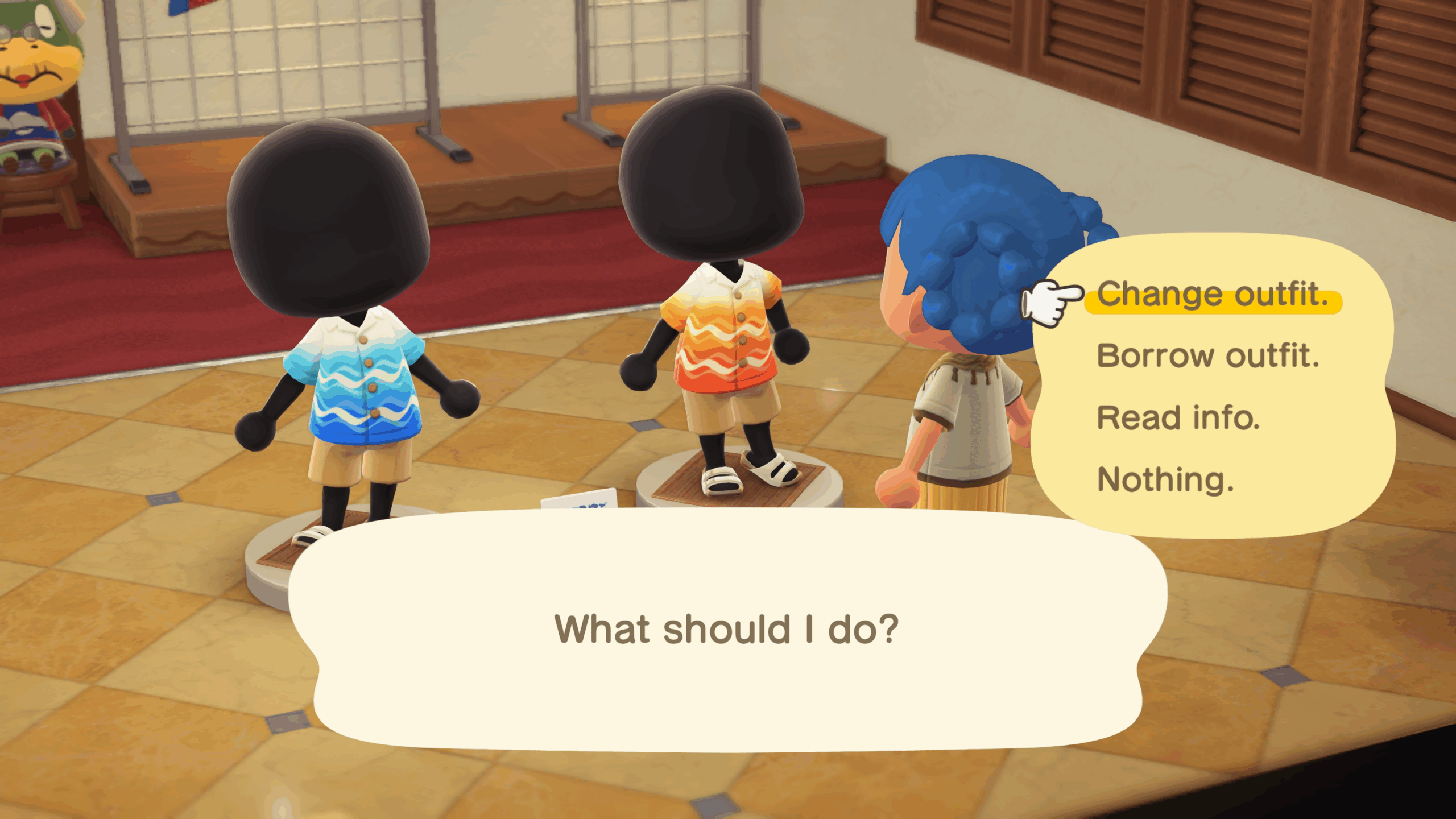 Guests wearing custom outfits