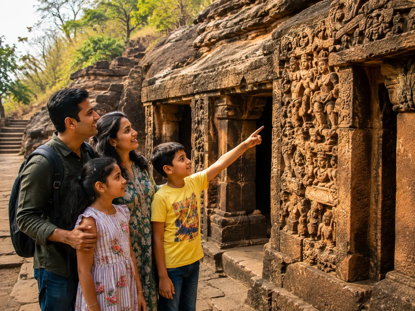 5-Day Bhubaneswar Family Sightseeing: Temples, Caves & Cultural Heritage