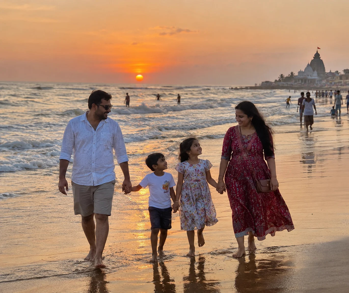 Puri Family Local Sightseeing Tour: Jagannath Temple, Golden Beach & More (1 Day / 1 Night)