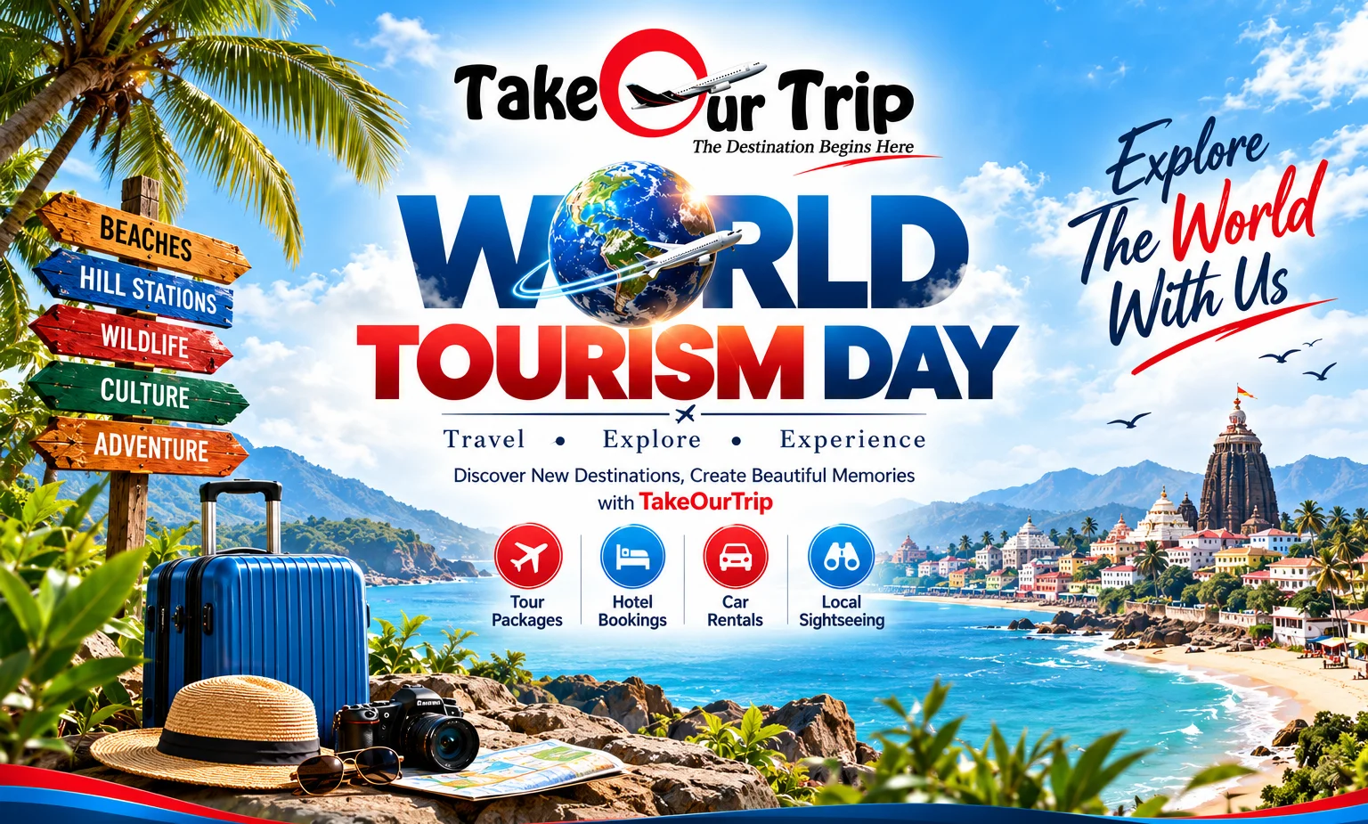 World Tourism Day 2026: Explore the World with TakeOurTrip
