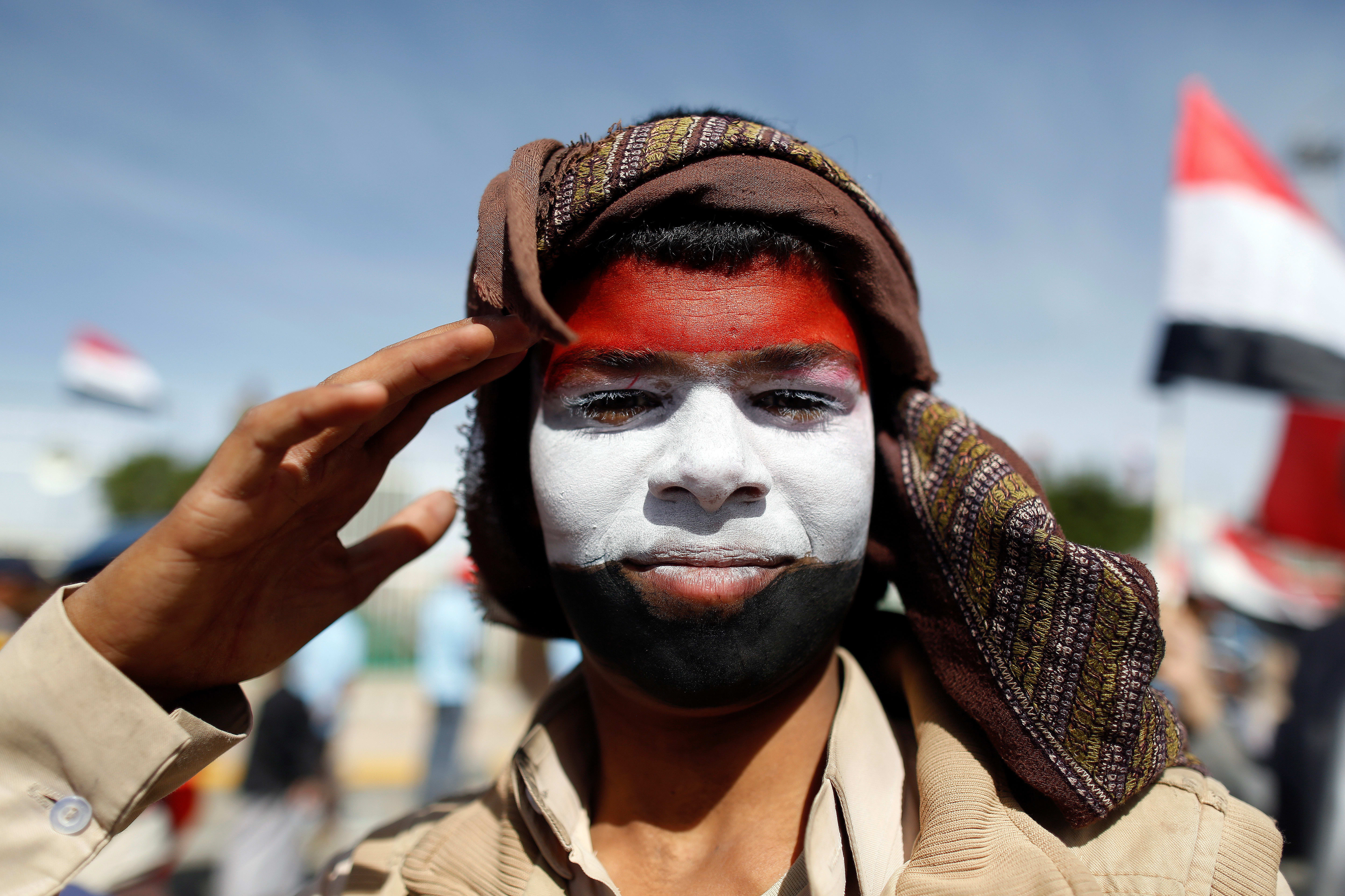 Fourth anniversary of the Saudi-led military intervention in Yemen's war, in Sanaa