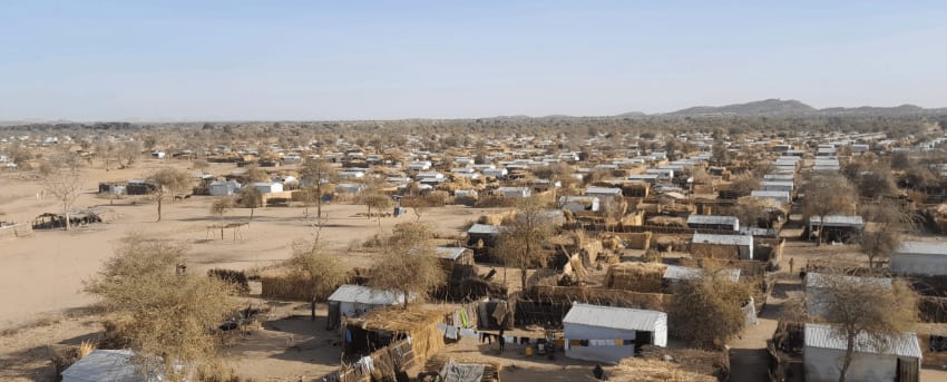 Tchad province du Sila camp réfugiés de Zabout