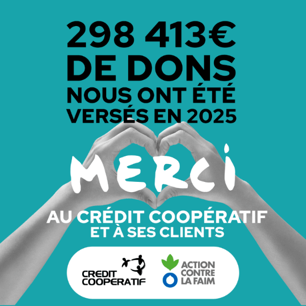 Crédit Coopératif - 298 413€ de dons versé - merci