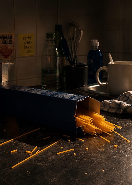 Personne ne devrait casser ses spaghettis en deux. Surtout quand c'est le seul moyen d'en faire deux repas.