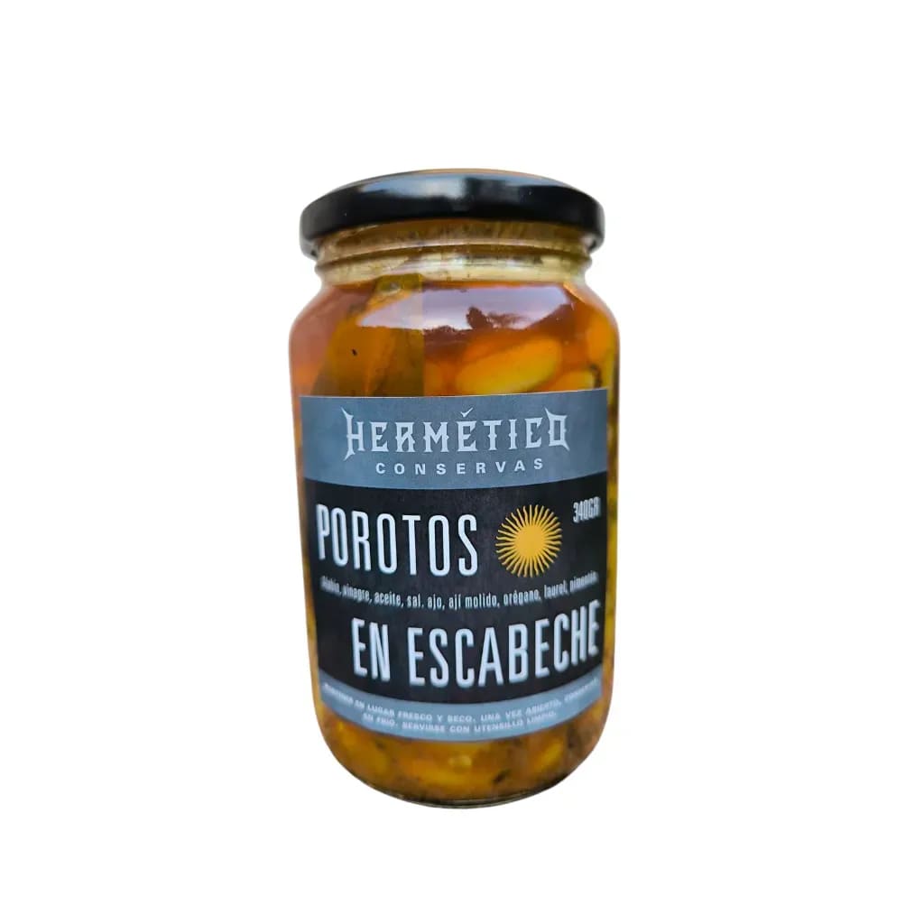 Porotos en escabeche