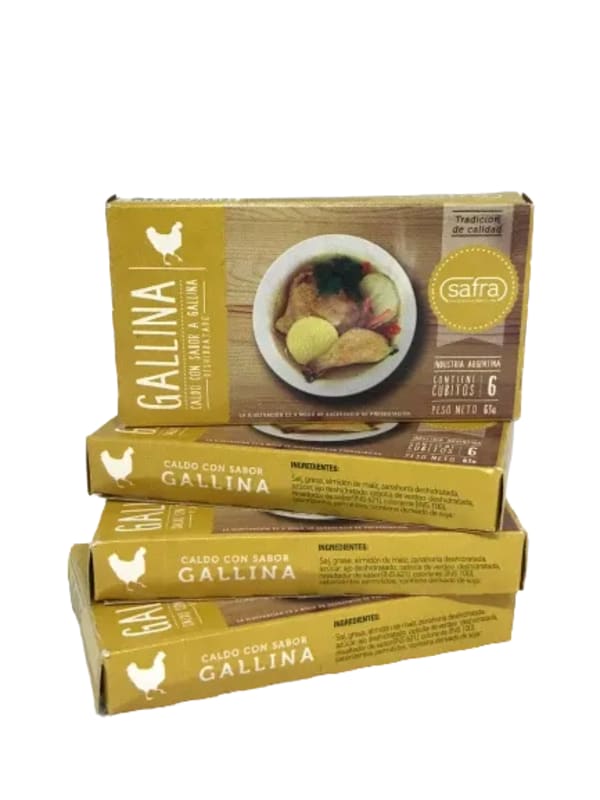 Caldo en cubos sabor gallina