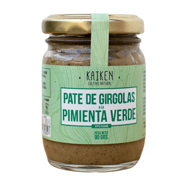 Pate de girgolas a la pimienta verde