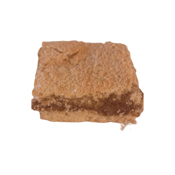 Cuadrado de dulce de leche y coco