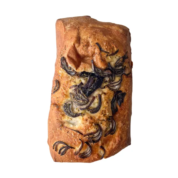 Focaccia de cebolla dorada