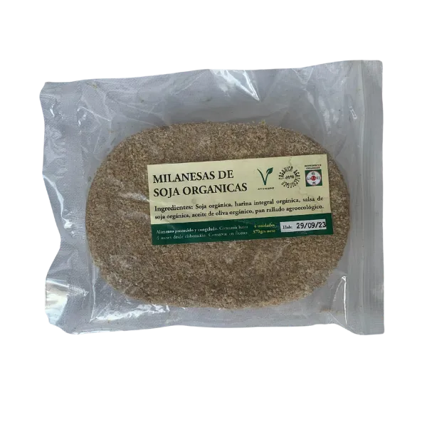 Milanesas de soja orgánicas